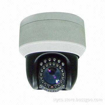 Indoor 4-inch Speed Dome Camera, PTZ Camera , 10x Zoom, 540TVL Resolution